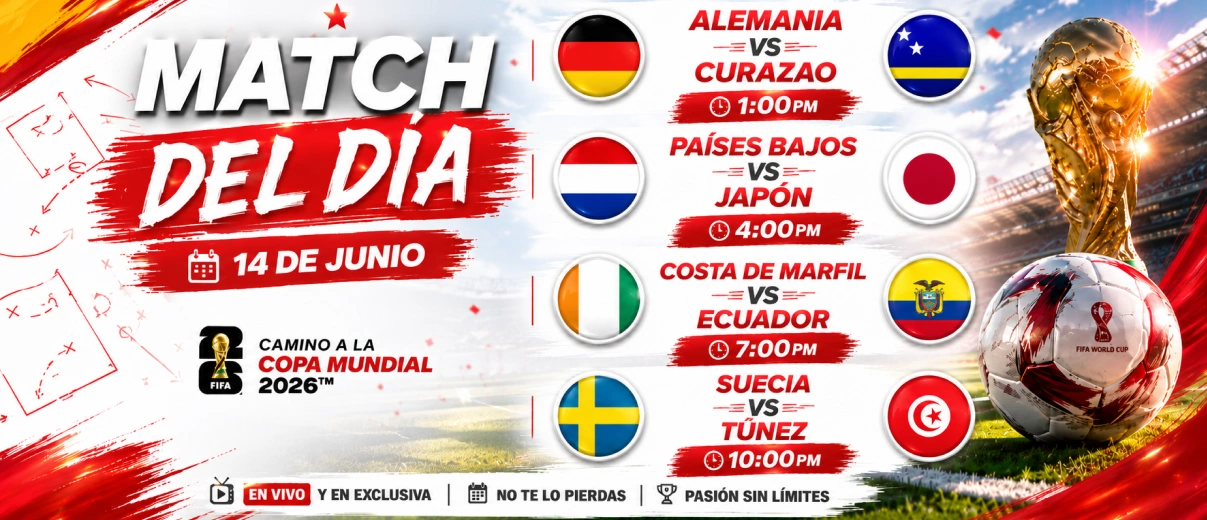 Copa Mundial 14 Jun 2026.